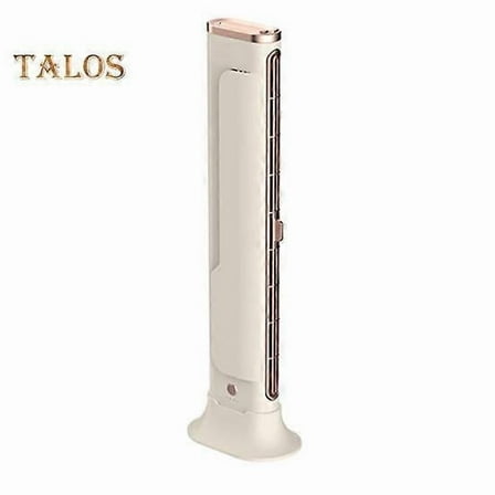 Bladeless Tower Fan with 3 Speeds Strong Airflow Quiet Operation Rechargeable Wireless Free-Standing Fan Air Conditioner