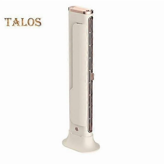 Bladeless Tower Fan with 3 Speeds Strong Airflow Quiet Operation Rechargeable Wireless Free-Standing Fan Air Conditioner