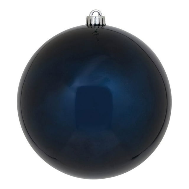 Vickerman 8" Contemporary Plastic Ball Ornament in Candy Midnight Blue