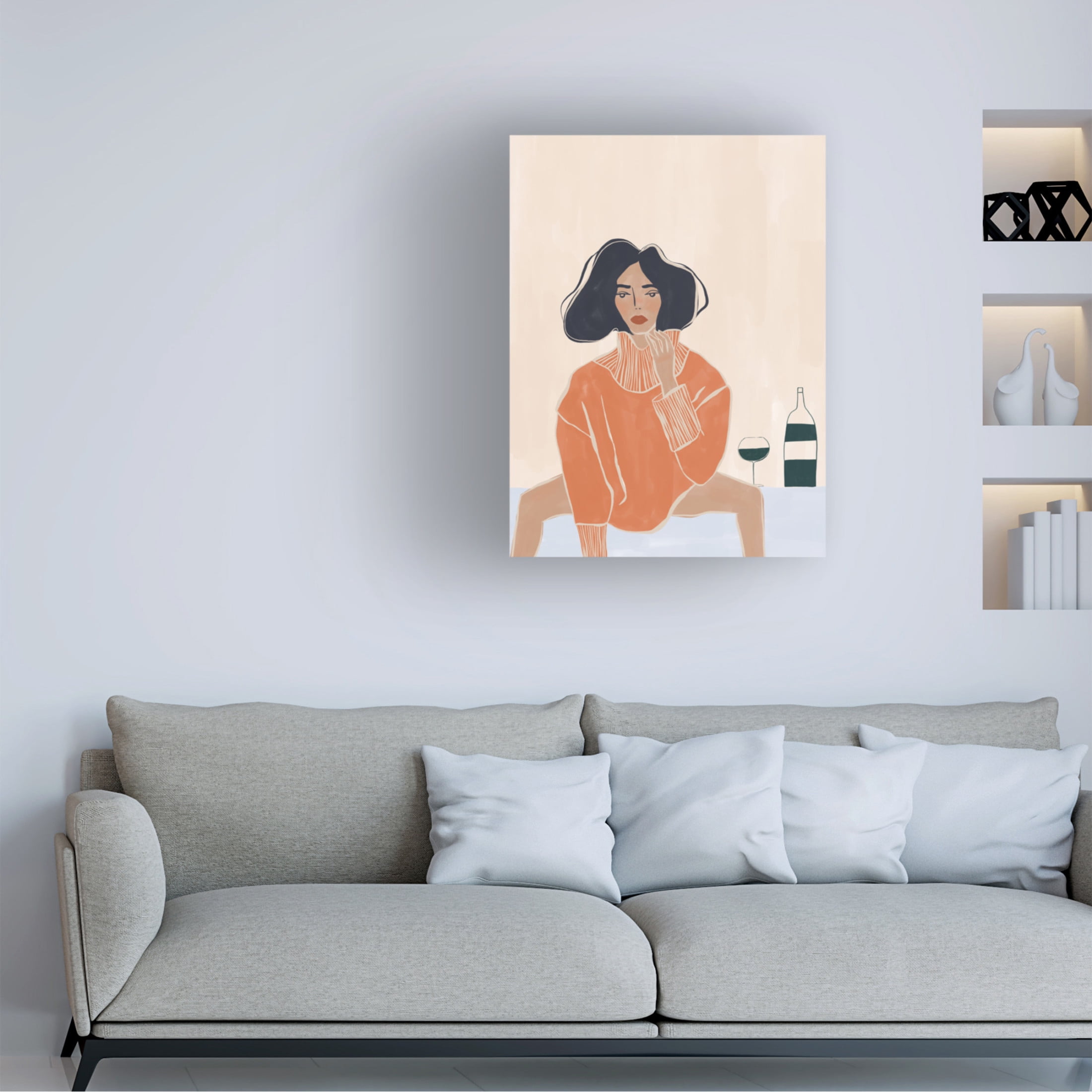 Trademark Fine Art Ivy Green Illustrations It's a Mood Canvas Wall Art
