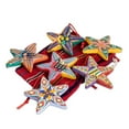 thumbnail image 3 of NOVICA Ceramic ornaments, 'Holiday Stars' (set of 6), 3 of 6