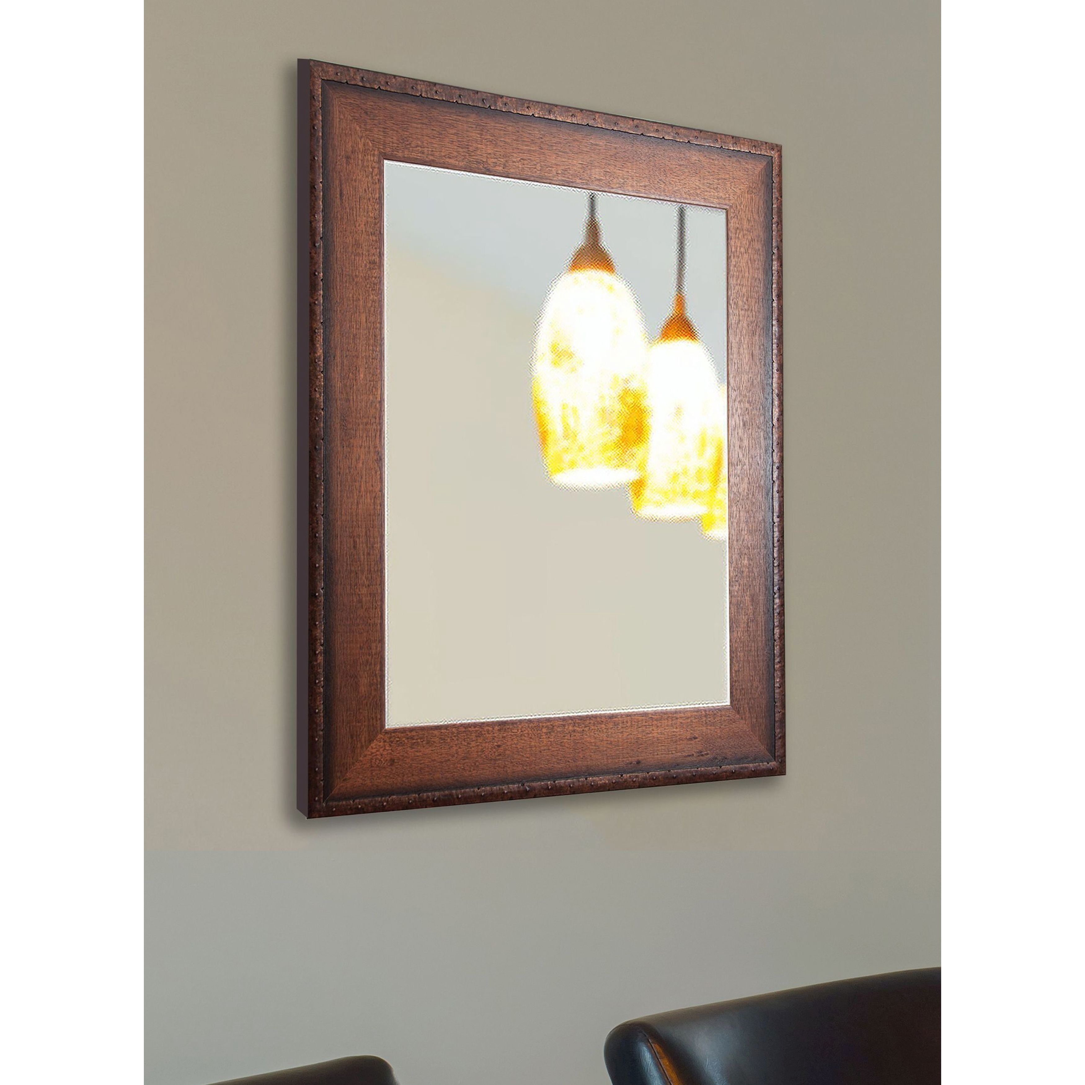 Rayne Timber Woods Wall Mirror, 39.5 x 45.5