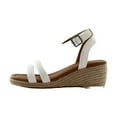 thumbnail image 2 of Lucky Brand Nasli Women's Sandals White Size 8.5 M, 2 of 8