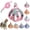 Green-Pink, variant on Cat Harness and Leash Set for Walking, Escape Proof Soft Air Mesh Vest, Adjustable Breathable Kitten Harness, Outdoor Travel Pet Gear for Cats Small Dog