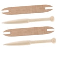 thumbnail image 1 of Palos de lanzadera de madera para tejer perfecl 4 Piezas Accesorio de bricolaje, 1 of 8