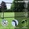 thumbnail image 5 of SLSY 12x6ft soccer goal, foldable full-size steel soccer goal, suitable for backyards, weatherproof metal soccer goal, ideal for youth/adult practice and training., 5 of 6