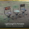 thumbnail image 6 of ARROWHEAD OUTDOOR 360° Degree Swivel Hunting Chair Stool Seat, Perfect for Blinds, No Sink Feet, Supports up to 450lbs, Carrying Case, Steel Frame, Fishing, High-Grade 600D Canvas, USA-Based Support, 6 of 9
