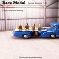 thumbnail image 3 of 2 Piece 1:64 Painted Figure Racing Driver Doll Scene Landscaping Decoration, 3 of 4