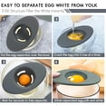 thumbnail image 7 of Kitchen Slicer, Ongmies 2Pcs Silicone Egg Separators Food Silicone Egg White Separator 3 Slit Egg White Separator From Yolk for Baking Must Have Egg Separator Tool Set of 2, Egg Beater, 7 of 7