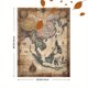 thumbnail image 3 of Qisvanset 12x16 Inch Great Wave Red Sun Ocean Canvas Print Wall Art, 3 of 5