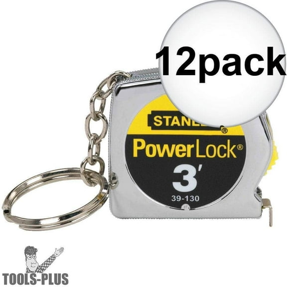 Stanley Hand Tools 39-130 3' PowerLock Key Tape Rule - 12 Pack