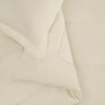 thumbnail image 2 of Brooklyn Loom Solid 100% Cotton Percale Chalk 3-Piece King Comforter Set, Solid Casual themed, Adult Bedding, OEKO-TEX Certified, 2 of 9