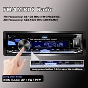 Alondy Single DIN Car Stereo with CD/DVD Player Bluetooth AM/FM Radio USB SD AUX