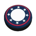 thumbnail image 2 of Waterproof Spare Wheel Cover, American Style Pattern Adjustable Wheel Cover For Jeep Trailer RV SUV Car, 17 inch, 2 of 8