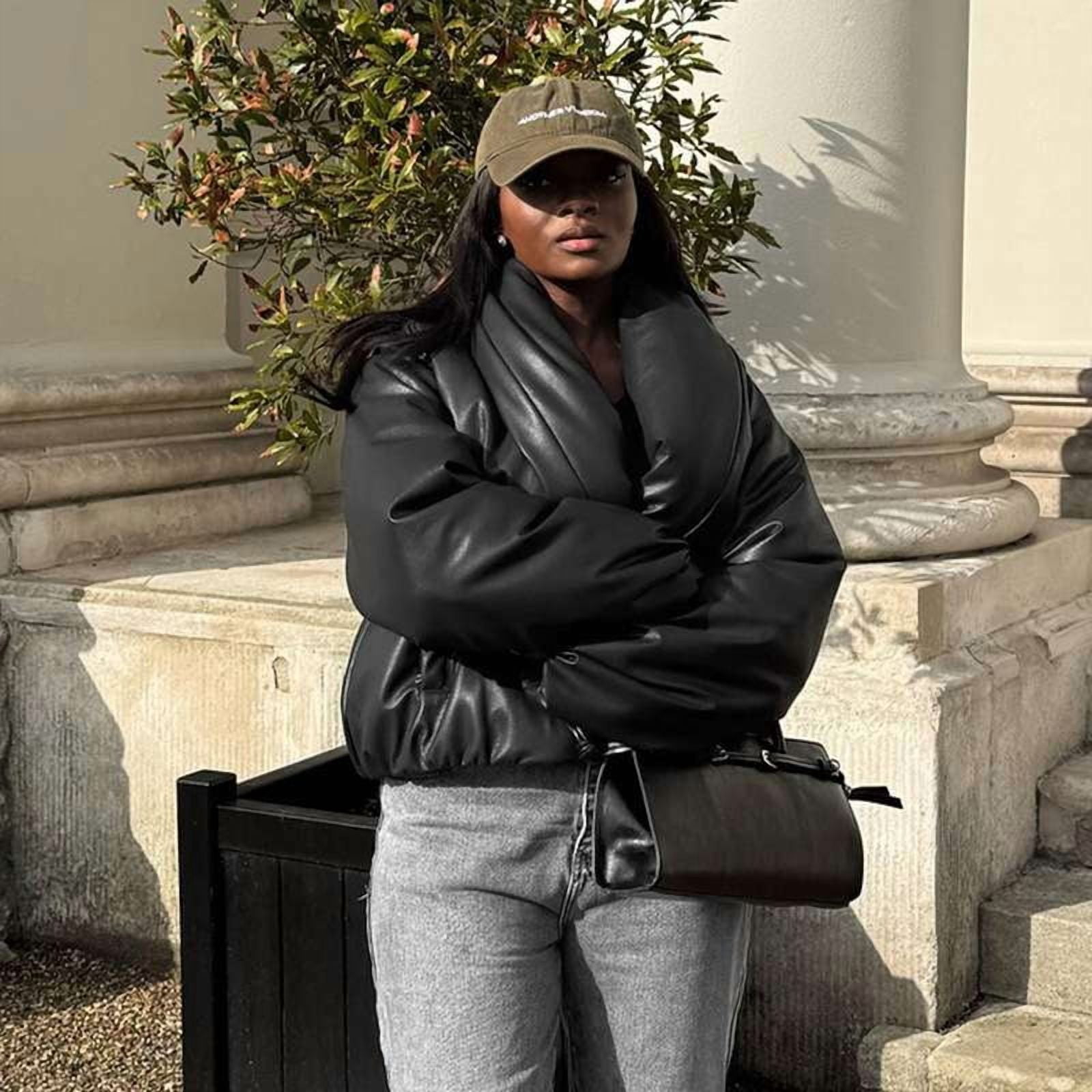 Women's Faux-Leather Jacket Deep Sienna XL - Walmart.com
