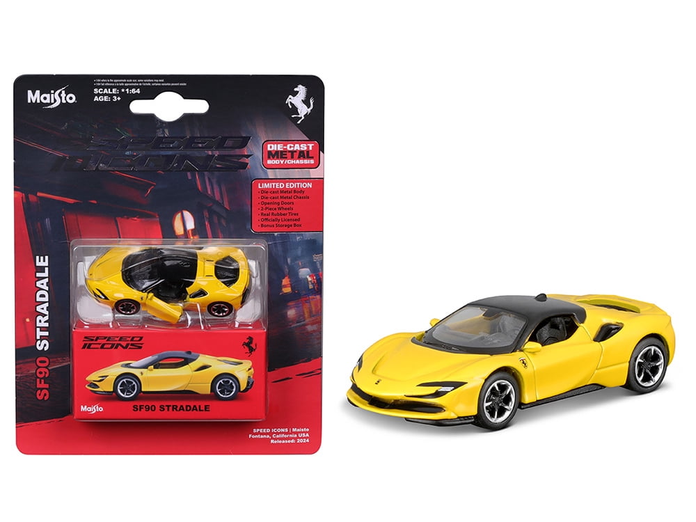 Ferrari SF90 Stradale Yellow with Black Top 