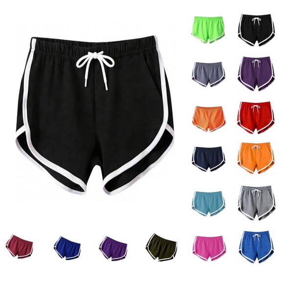 Meichang Womens Sthletic Shorts Summer Drawstring Elastic Waist Dolphin Shorts Athletic Casual Yoga Shorts Running Sport Workout Shorts Cycling Hiking Shorts