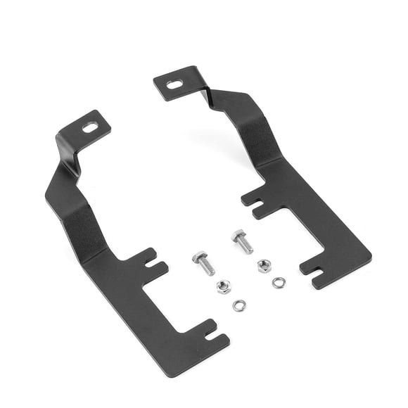WeiSen Ditch Hood Hinge Light Mounting Brackets Compatible with Chevy Silverado 1500 2014-2018 for Auxiliary Off Road Work Light Pods