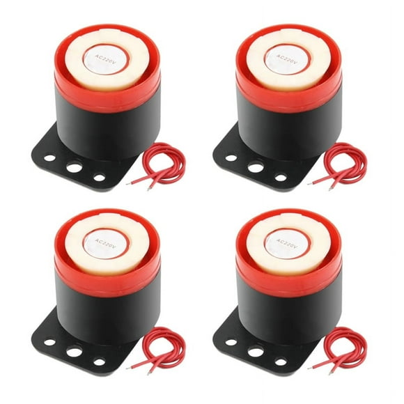 4X BJ-1 90DB 220VAC Sirena Electronica Alarma Acustica Y Vibracion Y Ruido