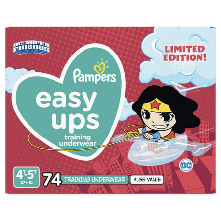 Pampers Easy Ups Justice League Training Underwear Girls Size 6 4T-5T 74