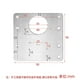 thumbnail image 2 of Placa de reparación de bisagras de gabinete (4 piezas), kit de soportes de reparación de bisagras de acero inoxidable, kit de placa de reparación de bisagras de puerta de armario de cocina, 2 of 2