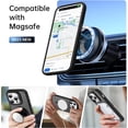 thumbnail image 2 of Case for iPhone 12 Case/iPhone 12 Pro Translucent Matte with Screen Protector - Built-in Camera Stand - Slim Fit Protective Phone Case 6.1” for Men Women Girls - Black, 2 of 14