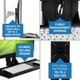 Mount-It! Monitor and Keyboard Wall Mount | Standing Workstation VESA ...