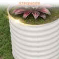 thumbnail image 4 of Oval Galvanized Steel Raised Garden Bed, Heavy Duty Metal Planter Box for Vegetables Herbs Flowers, Rust Resistant Elevated Outdoor Planting Container for Patio Backyard Garden, 4 of 8