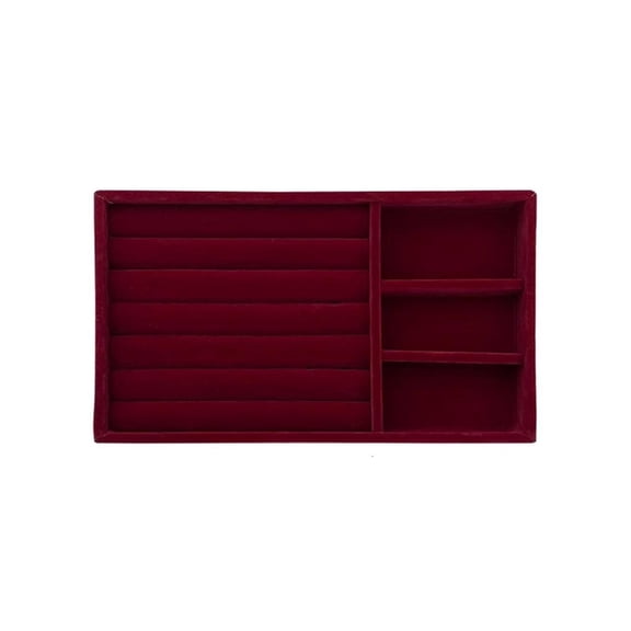 Giaone Sturdy Lint Jewelry Tray for Rings and Earring Organization in Dressers