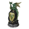 thumbnail image 2 of Ebros Green Dragon with LED Light On Crystal Mountain 7.5 Inches Tall Collection, 2 of 9