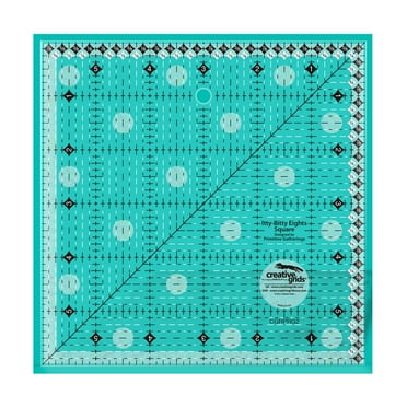 Creative Grids Itty-Bitty Eights Square Quilt Ruler 6in x 6in