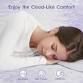 thumbnail image 5 of ONENICE 4-Inch Gel-Infused Memory Foam Mattress Topper – Breathable Swirl Foam for Cool Sleep & Body Support, Full Size, 5 of 8