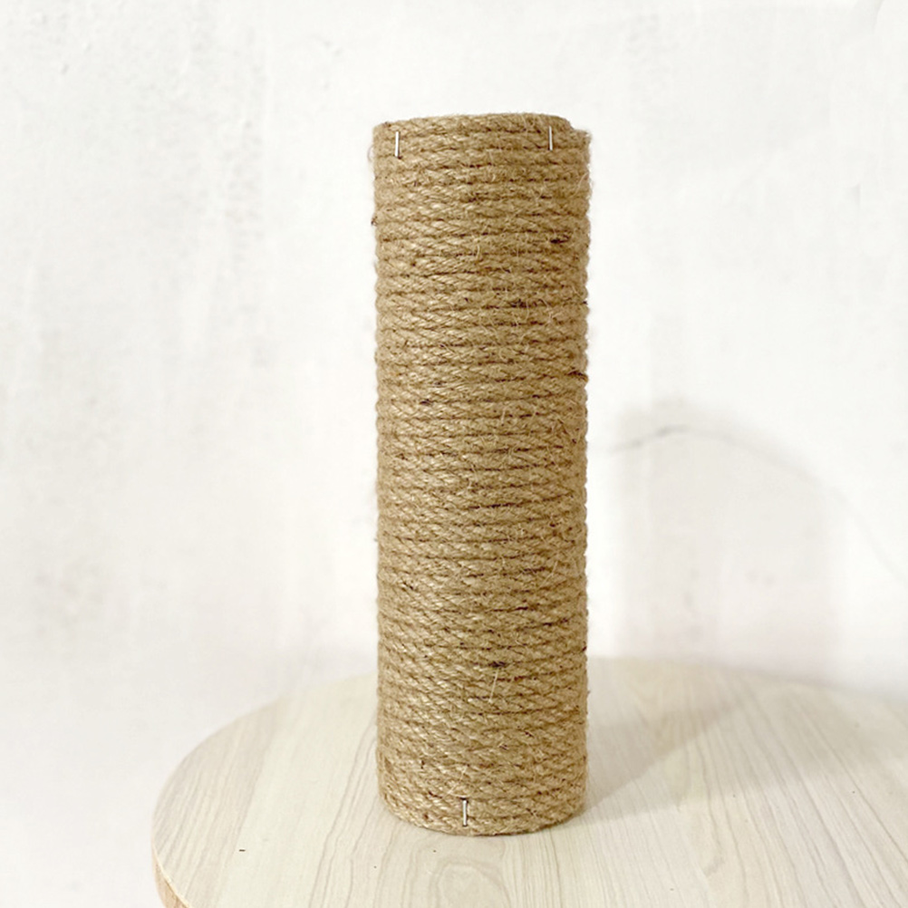 Wooden Hemp Rope Cat Scratching Post Climbing Pole For Kittens Durable Cat Tree Scratch Post