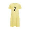 thumbnail image 5 of VgaVtl Short Women's Nightgowns & Sleepshirts Short Sleeve Yellow Womens Summer Nightgowns Print Sleepwear, 5 of 7