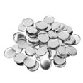 thumbnail image 3 of 100 Sets Pin Back Button Parts Round Shape Metal Back Pin DIY Blank Button Badge Parts Set for Clothes Backpacks 37mm/1.5in, 3 of 4