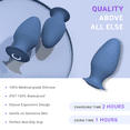 thumbnail image 4 of Feather Vibrating Butt Plug, Anal Toys for Men and Women, 100% Silicone Vibrator with 10 Frequency Modes for Solo & Couples Fun, Smooth Butt Plugs for Easy Insertion, IPX7 Waterproof Adult Toys, 4 of 6