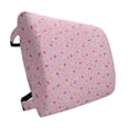 thumbnail image 1 of Sweets Lumbar Pillow, Candies Yummy Treats Watermelon Creative Delicious Tastes Design, Soft Back Cushion for Office Chairs with Adjustable Straps, 14" x 13", Pale Pink Magenta Mint, by Ambesonne, 1 of 7