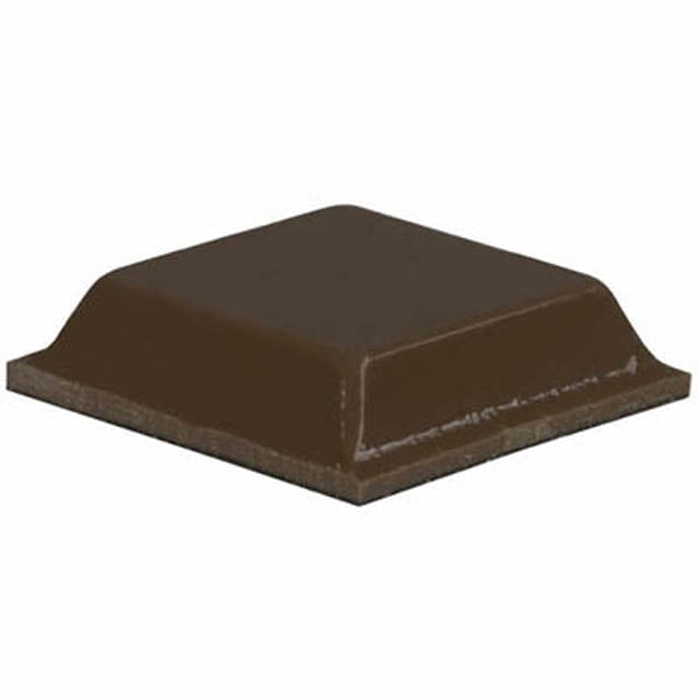 U3-BLK - FEET RUBBER SQUARE 13X6MM ADHESIVE BLK (4 pcs/pkg)