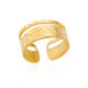 thumbnail image 1 of Anillos de cuentas de doble bola lisas de acero inoxidable para mujer, anillos de pareja de boda geométricos de Color dorado abierto, regalo de joyería estética Tan Jianjun unisex, 1 of 2