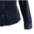 thumbnail image 3 of Charter Club Women's Corduroy Button-Down Jacket Blue Size Medium, 3 of 3