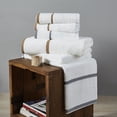 thumbnail image 2 of Nvzi Toalla de mano de algodón suave para el hogar, 3 piezas, de un solo hilo, 16 hilos cortados en espiral, muy suave y muy absorbente,piscina, toalla de mano de 29,53 x 13,78 pulgadas (gris), 2 of 5