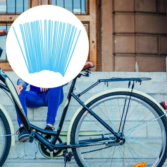 NICEXMAS Skyblue Spoke Protector Covers for Bike Use Made from Durable Plastic 144pcs Universal Fits Most Models