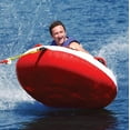 thumbnail image 2 of Airhead Hot Shot 2 Inflatable Round Deck Single Rider Towable Tube for Boating | AHHS-12, 2 of 5