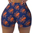 thumbnail image 2 of Fotbe Octopus Shorts Sin Costuras – Shorts Deportivos de Cintura Alta para Mujer, Elásticos para Gimnasio, Yoga, Running o Ciclismo-Large, 2 of 8