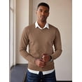 thumbnail image 3 of COOFANDY Men's V Neck Dress Sweater Slim Fit Business Casual Dressy Sweater Shirts Long Sleeve Soft Basic Pullover Sweater, 3 of 9