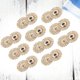 thumbnail image 2 of 10pcs 18mm Hollow Metal Snaps Snowflake Shaped Buttons Fasteners Press Stud DIY Sewing Accessories (Golden), 2 of 4
