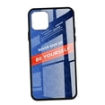 thumbnail image 2 of Cubierta de la caja del teléfono Vidrio de lujo NUNCA TE RINDAS SEA USTED MISMO Funda para teléfono para iPhone 11 Azul 6.5 pulgadas 6.5 pulgadas Magideal Cubierta de la caja del teléfono, 2 of 6