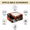 thumbnail image 6 of Personalized Basketball Blanket with Name - Soft, Plush & Warm - 60x50 Inches Throw Size Blanket for Bed, Couch - Brown Sports Throw Blanket Gifts for Kids, Adults, 6 of 6