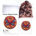 thumbnail image 2 of DIY 200Pcs Phoenix Wooden Jigsaw Puzzles for Adults 279x283mm/11x11.1inch Wood Adult Puzzles Colorful Unique Animal Shaped Wooden Puzzles for Family Anniversary Birthday Gifts DIY, 2 of 8