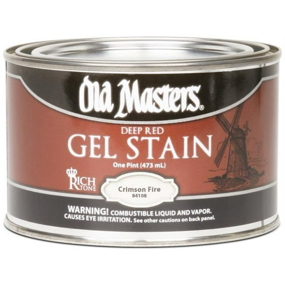 Old Masters  1 Pint Crimson Fire Gel Stain
